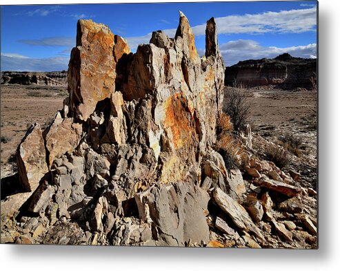 San Rafael Swell Metal Print featuring the photograph Sandstone Castle in San Rafael Swell by Ray Mathis