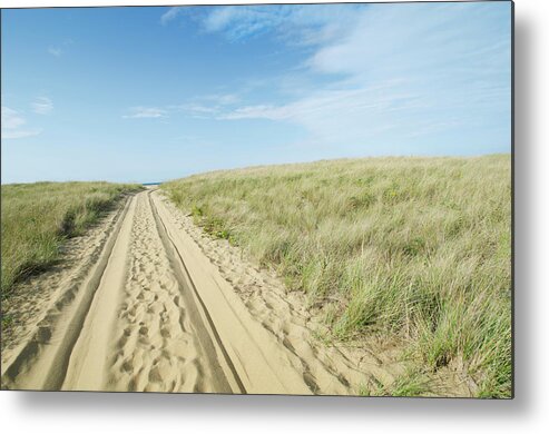 Tranquility Metal Print featuring the photograph Sandy Beach Road by Nine Ok