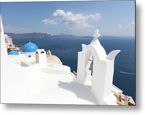 Greek Culture Metal Print featuring the photograph Santorini by Richmatts