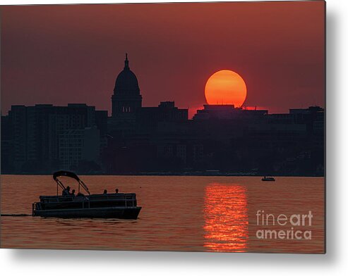Sunset Metal Print featuring the photograph Savoring the Summer Sun by Amfmgirl Photography