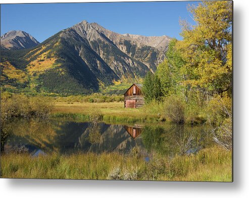 Cabin Metal Print featuring the photograph Sawatch Cabin - Autumn by Aaron Spong