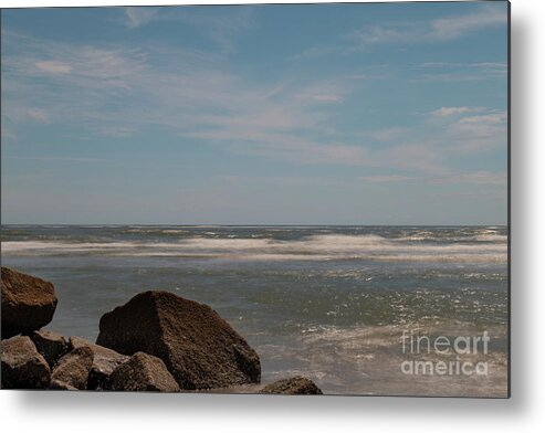 Folly Beach Metal Print featuring the photograph Sea Salt Breezes by Dale Powell