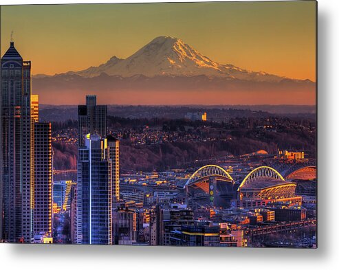 Downtown District Metal Print featuring the photograph Seattle by Alaska Photography