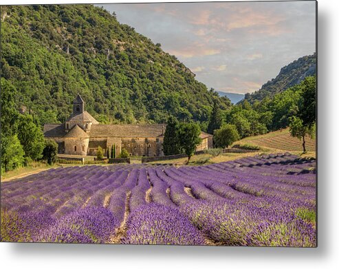 Senanque Abbey Metal Print featuring the photograph Senanque Abbey, Provence by Rob Hemphill