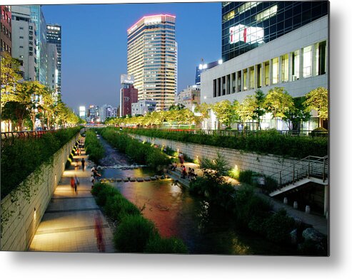 Seoul Metal Print featuring the photograph Seoul River by Afton Almaraz