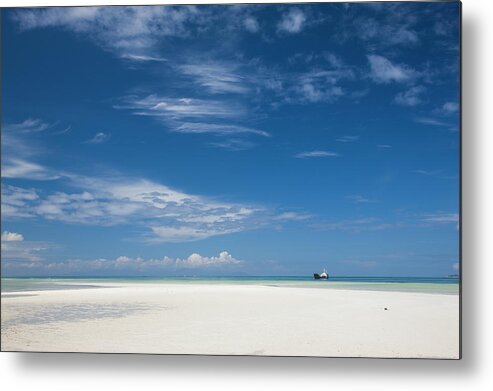 Tranquility Metal Print featuring the photograph Seychelles, Praslin Island, Grande by Walter Bibikow