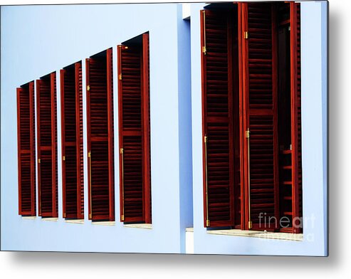 Windows Metal Print featuring the photograph Shuttered by Rick Locke - Out of the Corner of My Eye