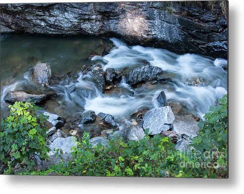 River Metal Print featuring the photograph Silky Mountain Water Stream in North Carolina by Dale Powell