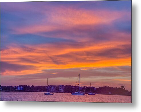 Sunset Metal Print featuring the photograph Silver Lake Sunset 2010-10 06 by Jim Dollar