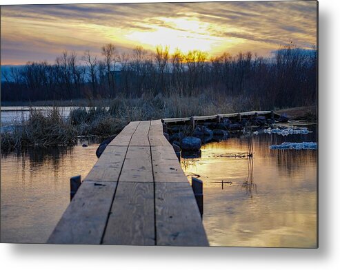 Sunset Metal Print featuring the photograph Simple Beauty by Susan Rydberg