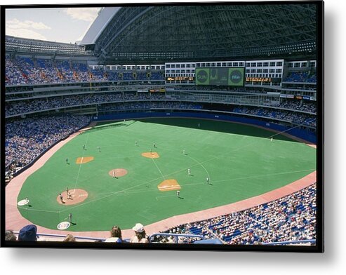 1980-1989 Metal Print featuring the photograph Skydome Blue Jays by Rick Stewart