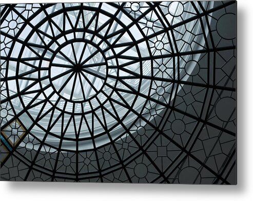 Desaturated Metal Print featuring the photograph Skylight by Lore