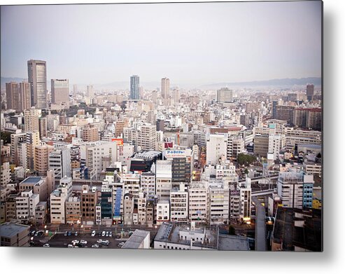 Osaka Prefecture Metal Print featuring the photograph Skyline by Chris Guy