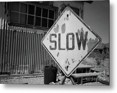 Slow Metal Print featuring the photograph Slow down by Edward Fielding