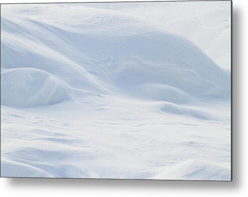 Snow Metal Print featuring the photograph Snow Wave Background by Gegeonline