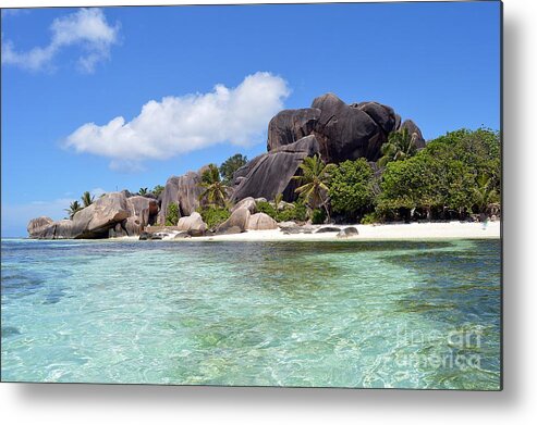 Indian Ocean Metal Print featuring the photograph Source d Argent - Paradise Beach by Thomas Schroeder