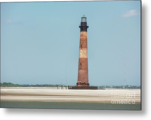 Morris Island Lighthouse Metal Print featuring the photograph Southern Sand - Morris Island Lighthouse by Dale Powell