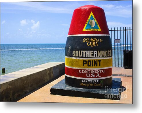 Continental Metal Print featuring the photograph Southernmost Point In Continental Usa by Nito