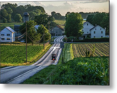 Amish Metal Print featuring the photograph Speed Limit by Tana Reiff