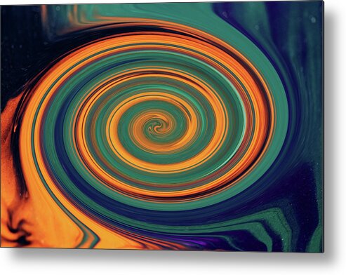 Abstract Metal Print featuring the photograph Spinning Out Of Control by Debbie Oppermann