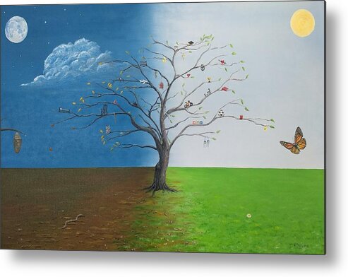 Life Metal Print featuring the painting Spirit of Eden by Kevin Daly