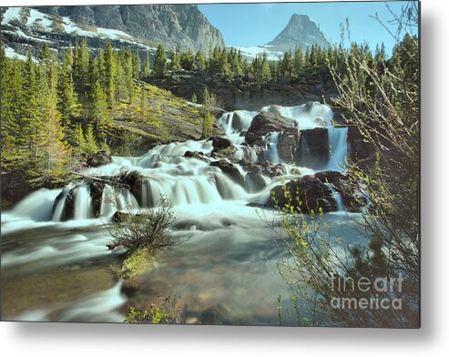 Red Rock Falls Metal Print featuring the photograph Spring 2019 At Red Rock Falls by Adam Jewell