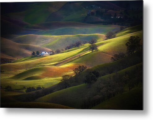 Landscape Metal Print featuring the photograph Spring At Trivalley by Jenny Qiu