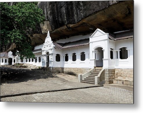 South Asia Metal Print featuring the photograph Sri Lanka Dambulla Royal Cave Temple by Laughingmango