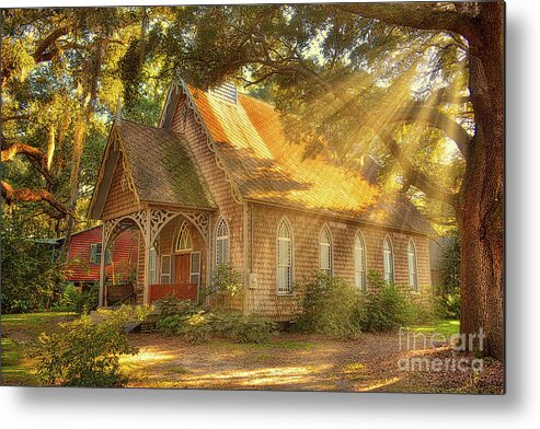Church Metal Print featuring the photograph St. James Santee Episcopal Chapel of Ease by Kathy Baccari