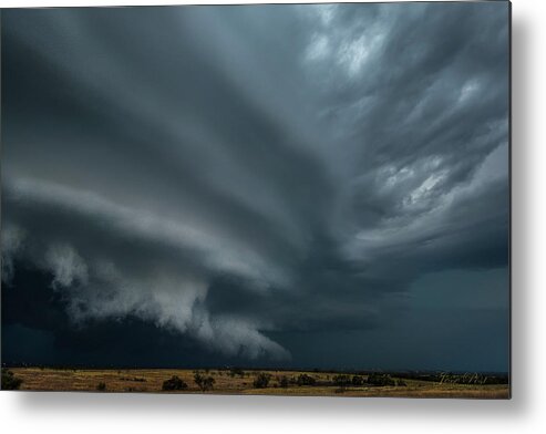 Supercell Metal Print featuring the photograph Stacked and Gnarly OKlahoma 2017 by Jesse POST