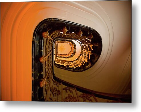 Stairwell Metal Print featuring the photograph Stairwell by Mick Burkey