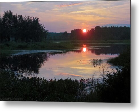 Sunset Metal Print featuring the photograph Still by Jerry LoFaro