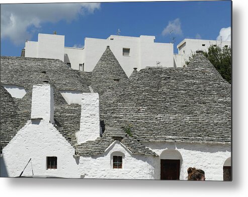 Alberobello Metal Print featuring the photograph Stone coned rooves of trulli houses by Steve Estvanik