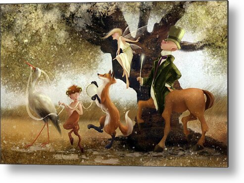 Storybook Metal Print featuring the digital art Storybook by Mary Manning