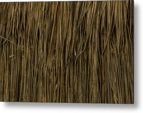 Tulum Metal Print featuring the photograph Straw texture by Julieta Belmont