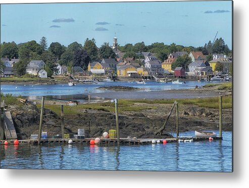 New England Metal Print featuring the photograph Strawberry Banks at Low Tide by Mike Martin