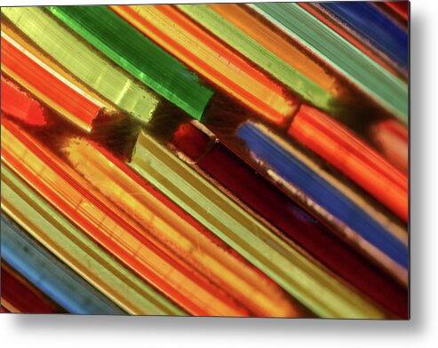 Colors Metal Print featuring the photograph Streaks of Color by Mary Anne Delgado