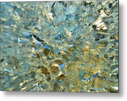 Abstract Metal Print featuring the digital art Structures In Ice Two by Lyle Crump