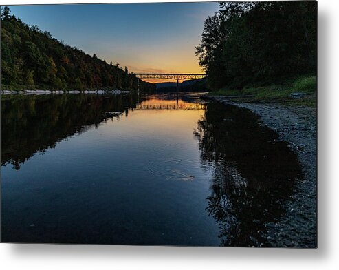 Delaware River Metal Print featuring the photograph Landscape Photography - Bridges by Amelia Pearn