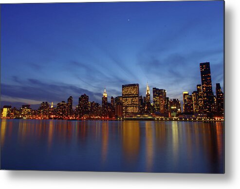 Outdoors Metal Print featuring the photograph Sunset From Long Island by Pedro Díaz Cosme