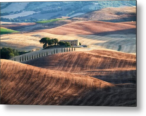 Toscana Metal Print featuring the photograph Sunset In Val D\'orcia by Sebastian Prioteasa
