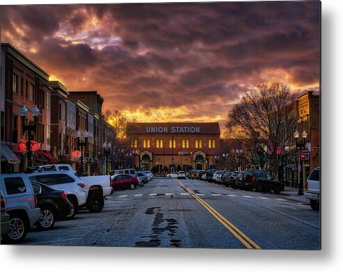 Ogden Metal Print featuring the photograph Sunset on 25th Street by Michael Ash