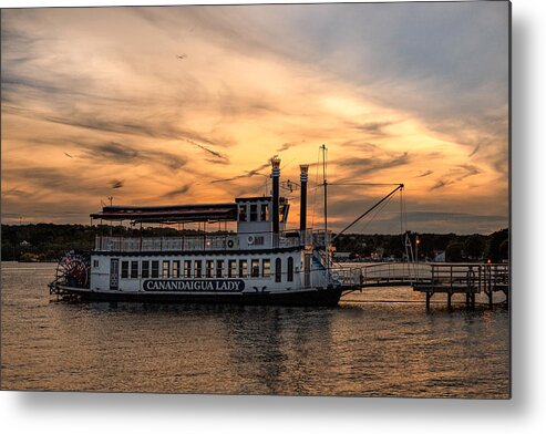 Sunset Metal Print featuring the photograph Sunset over the Lady by Rod Best