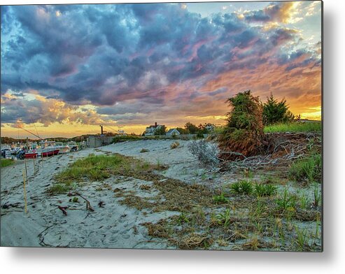 Cape Cod Metal Print featuring the photograph Sunset over the Outermost Harbor Marine by Marisa Geraghty Photography