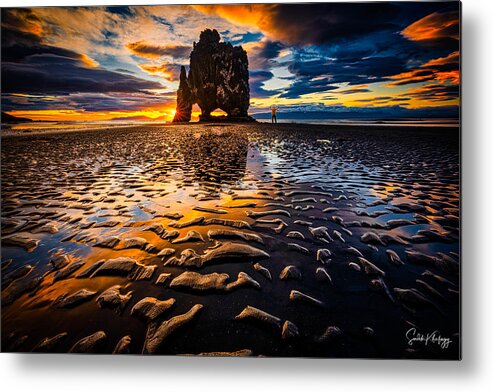 Sunrise
Iceland
Low Metal Print featuring the photograph Surreal Sunrise In Iceland by Sadek Khafagy