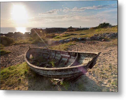Tranquility Metal Print featuring the photograph Sweden, Simrishamn, View Of Old Fishing by Westend61