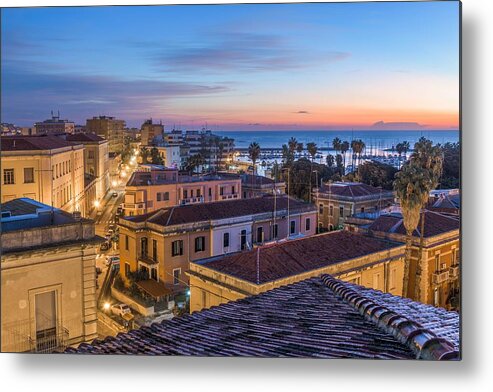 Landscape Metal Print featuring the photograph Syracuse, Sicily, Italy Rooftop View by Sean Pavone