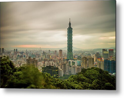 Tranquility Metal Print featuring the photograph Taipei by Pablo Bonfiglio