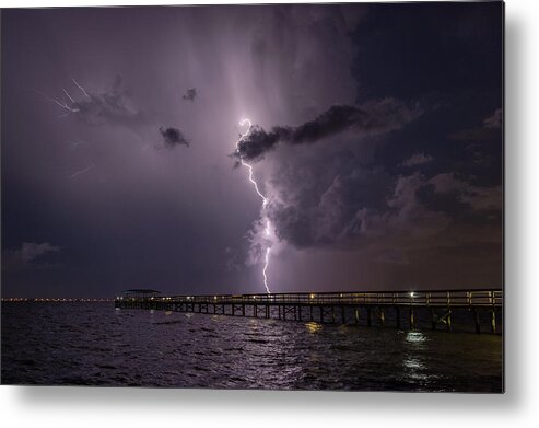 Clouds Metal Print featuring the photograph Tampa Bay Lightning by Joe Leone