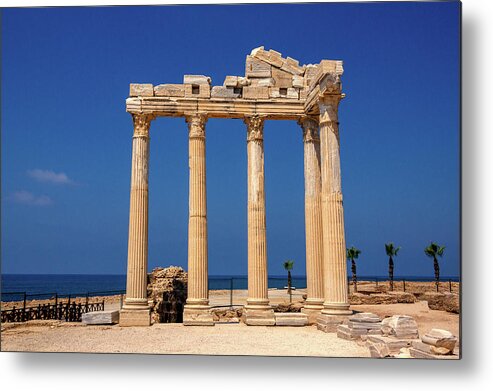 Turkish Riviera Metal Print featuring the photograph Temple of Apollo in Side by Sun Travels